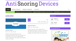 Desktop Screenshot of anti-snoring-devices.net